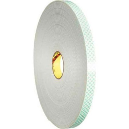 BOX PACKAGING 3M‚Ñ¢ 4008 Double Sided Foam Tape 3/4" x 5 Yds. 1/8" Thick Natural T9544008R